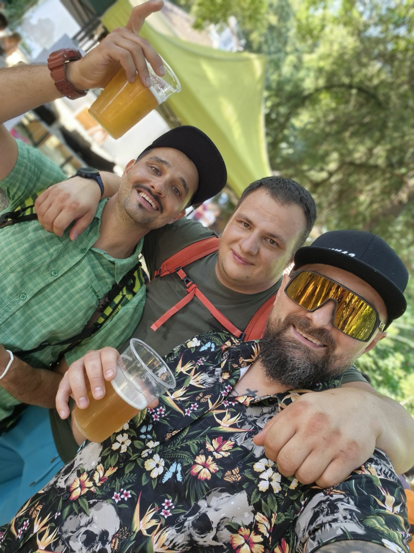 Team of professional E-MTB guides during all-inclusive bike tour
